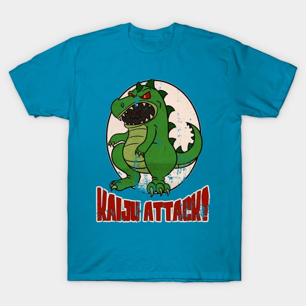 Kaiju Attack! T-Shirt by klawzie